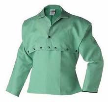 Large Green Fabric Cape Sleeves w/20" Bib