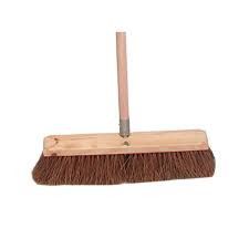 24" Push Broom with Handle
