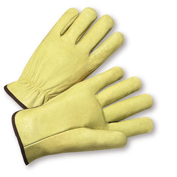 Small Full Grain Leather Pig Driver's Glove Straight Thumb 1dz