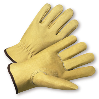 XXL Full Grain Leather Pig Driver's Glove w/Keystone Thumb 1dz