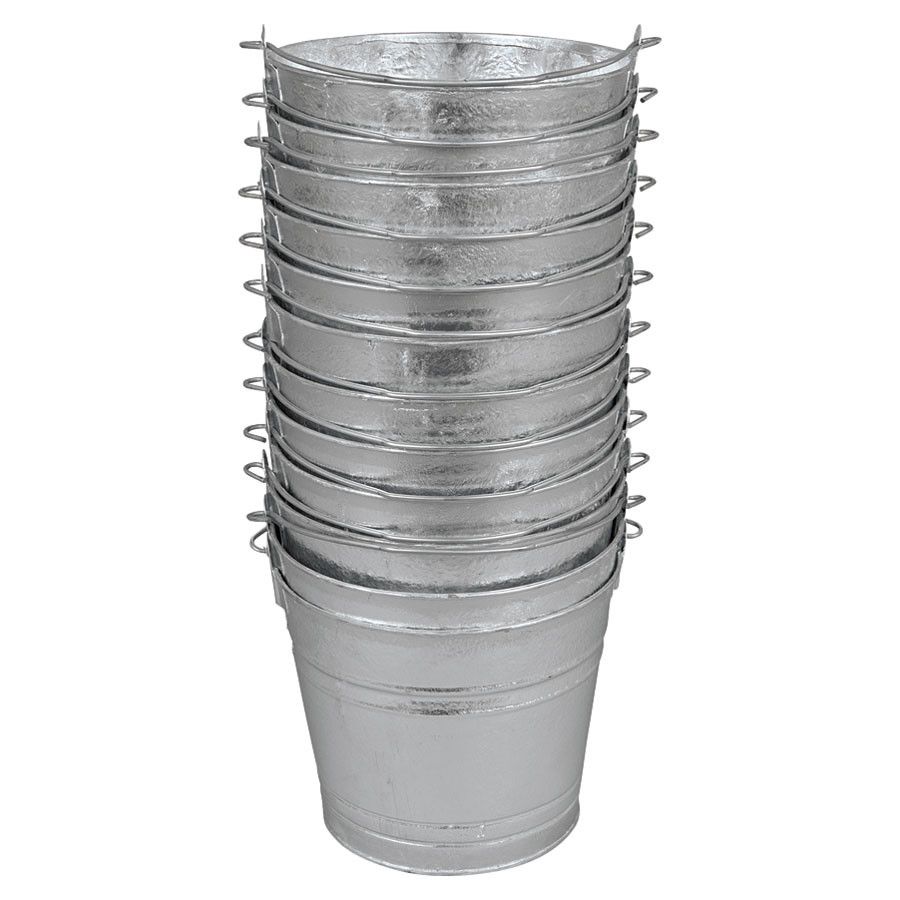 10 Quart Galvanized Metal Pail