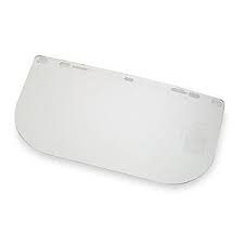 Face Shield 8x15x.040" Clear PETG Flat Universal Hole Pattern (100 per box)