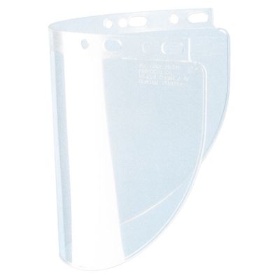Weld Visor Clear Acetate 8x16x.040" Fibre Metal Hole Pattern (50 per box)