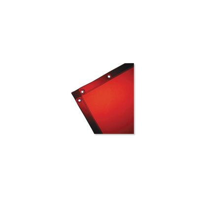 6x8' Orange Welding Curtain w/Grommets 14 Mil See-Through