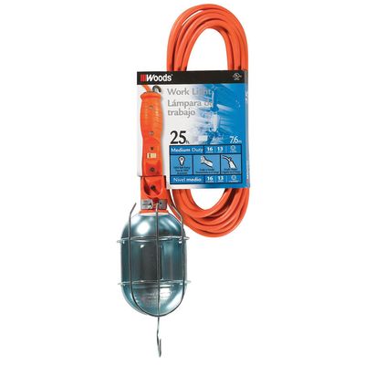 25' 18/3 Wire Drop Cage Light