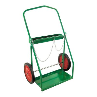 Cylinder Cart - Large Oxy/Fuel Gas Twin Cyliner Cart w/16 Cylinder Cart - Large Oxy/Fuel Gas Twin Cyliner Cart w/16"x4" semi-pneumatic tires