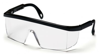 Pyramex Integra - Clear Lens w/Black Brow, Temple (pr)