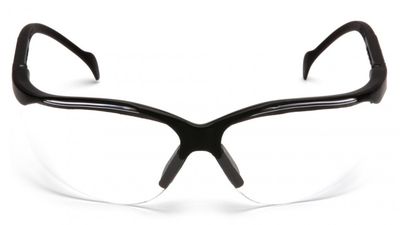 Pyramex Venture II Clear Anti-Fog Hardcoat Lens w/Black Brow (pr)
