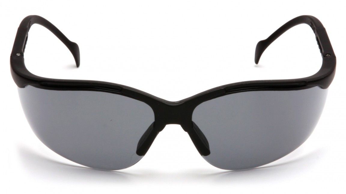 Pyramex Venture II Gray Hardcoat Lens w/Black Brow (pr)