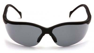 Pyramex Venture II Gray Hardcoat Lens w/Black Brow (pr)