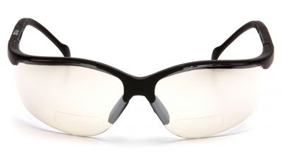 Pyramex Venture II Readers 1.50 Indoor/Outdoor Magnifier Hardcoat Lens w/Black Brow (pr)