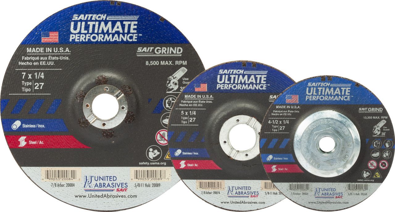 4-1/2x3/32x5/8-11" Type 27 3M Cubitron Grinding Wheel