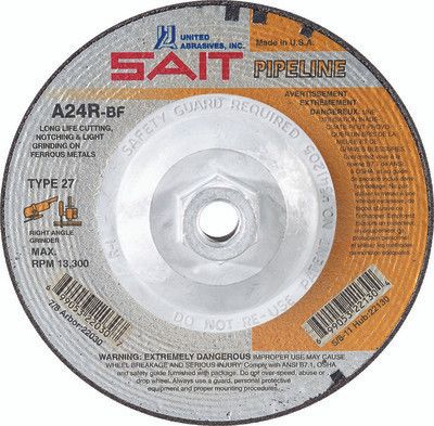 6x1/8x5/8-11" Type 27 A24R Grinding Wheel