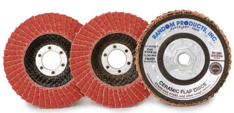 4-1/2x7/8" Flap Disc 80 Grit Type 27 Orange Ceramic