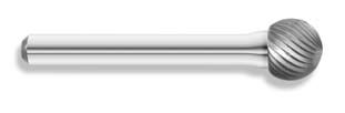 1/4" Double Cut Ball Burr - CBSD1