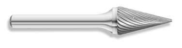 1/2x7/8" Double Cut Pointed Cone Burr - CBSM5