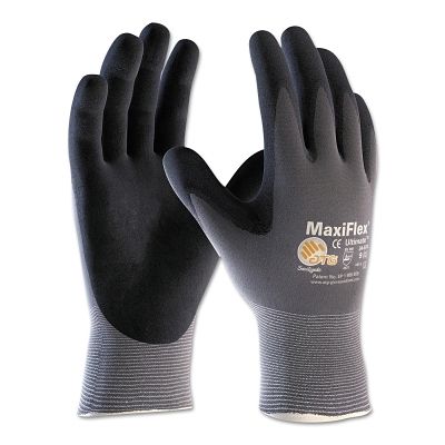 Extra Small Yarn Glove w/Nitrile Foam Grip - Touchscreen Compatible - (6dz/case) - 1 Dz