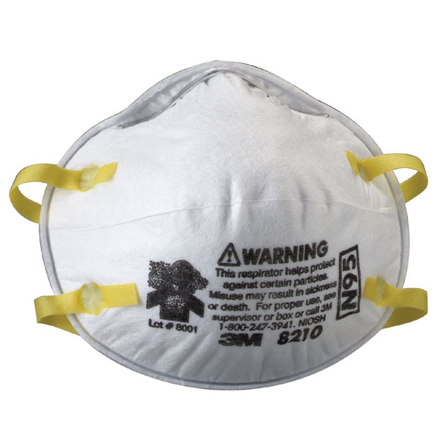 N95 Dust Respirator 20/bx (8210)