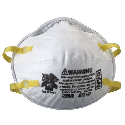 N95 Dust Respirator 20/bx (8210) N95 Dust Respirator 20/bx (8210)