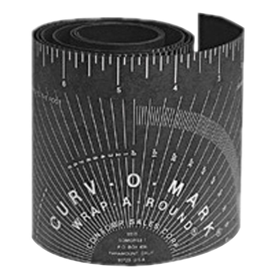 7" Black Wrap-a-Round Material (price is per foot)