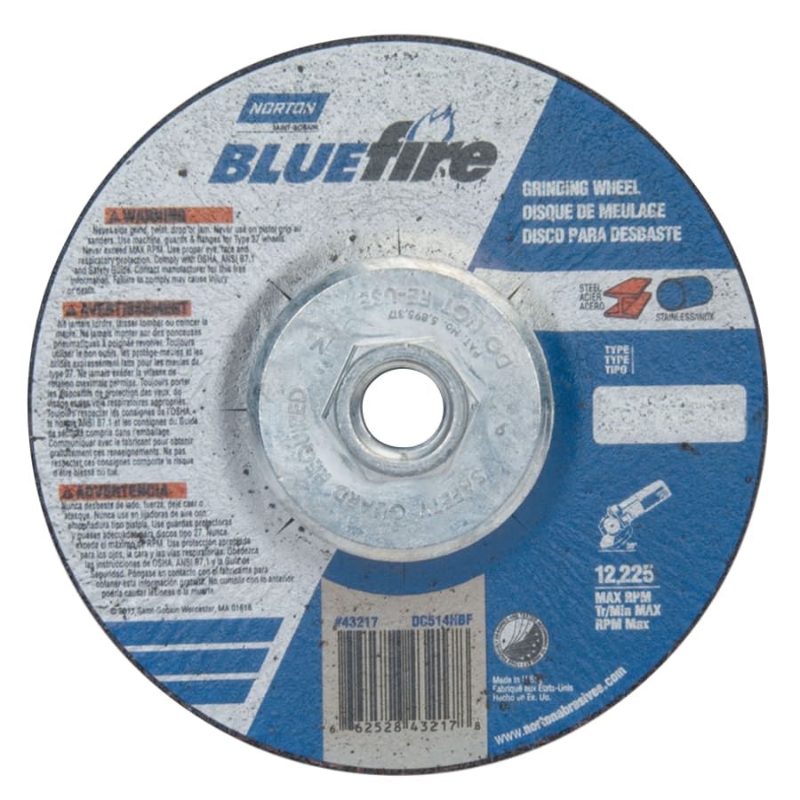 7x1/8x5/8-11" Type 27 A24 Metal Grinding Wheel (Norton)