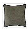 Maya Cushion -  Seaweed Green with Black Border