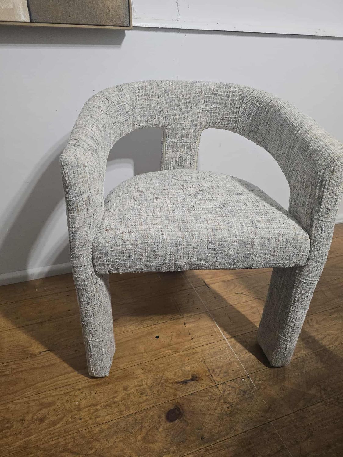 Fabric Dining Chair - 3 legs