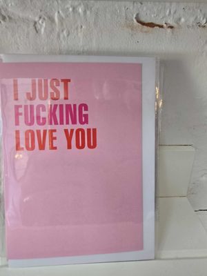Greeting Card - I just fucking love you