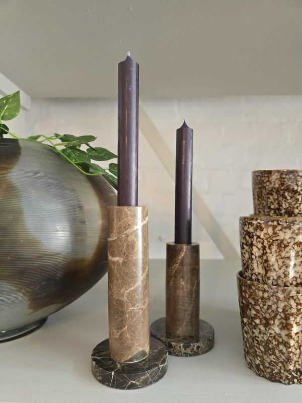 Cylinder  Dinner Candle - Black