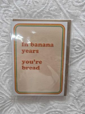 Greeting Card - Banana Bread