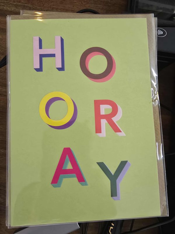 Greeting Card - Hooray Greeting Card - Hooray