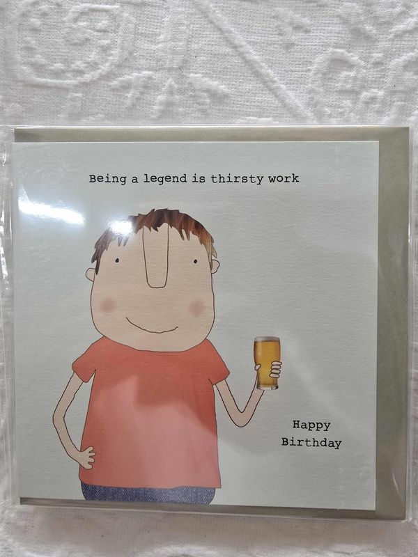 Greeting Card - Thirsty Work Greeting Card - Thirsty Work