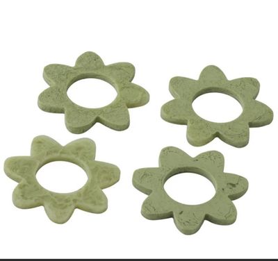 Kip Resin Napkin Rings - Pistachio