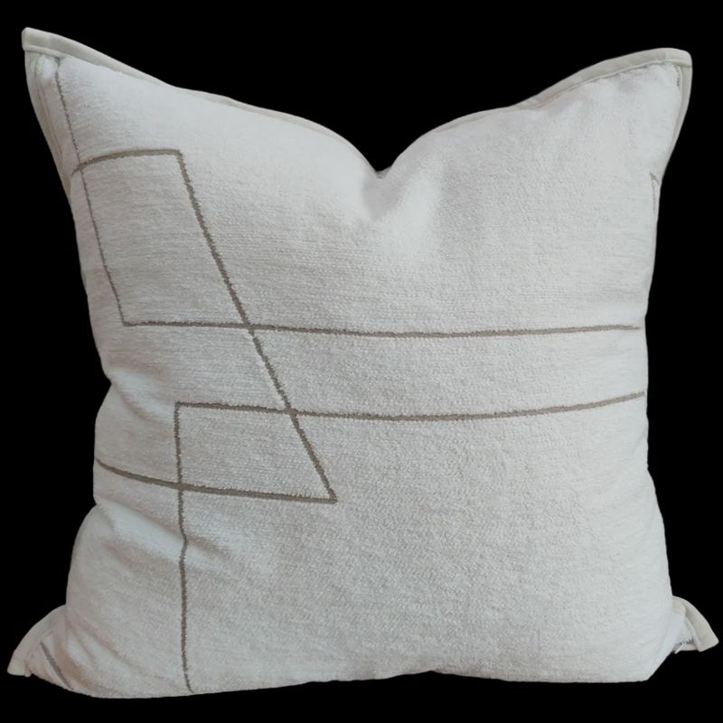 GeoChic Cushion - Cream