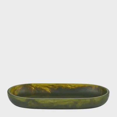 Kip Resin Oval Tray Pesto