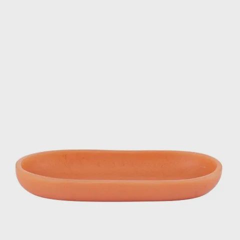 Kip Resin Oval Tray Papaya