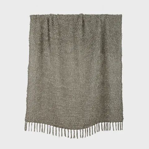 Burbujeo Throw Blanket - Slate