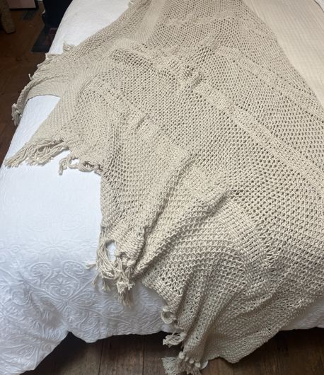Natural Woven Throw