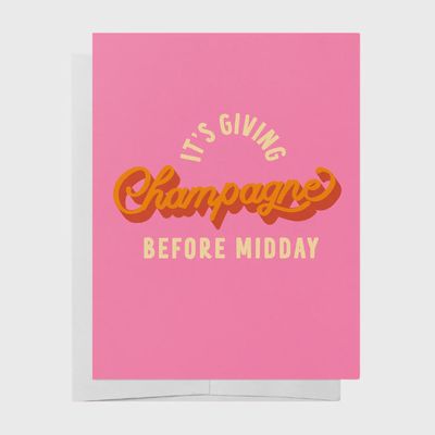 Greeting Card - Champagne before Midday