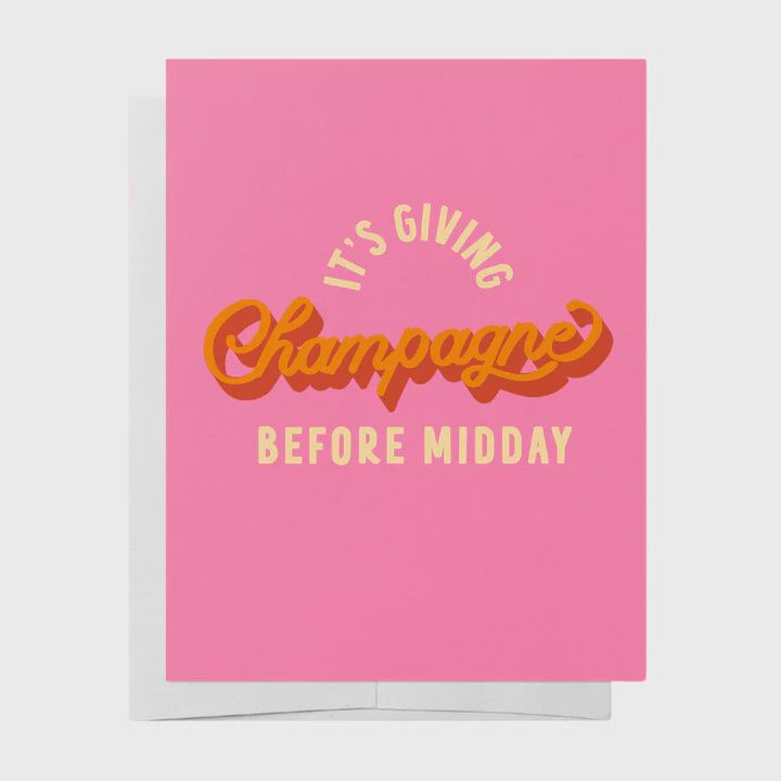 Greeting Card - Champagne before Midday