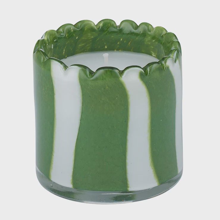 Billie Candle Olive &amp; White