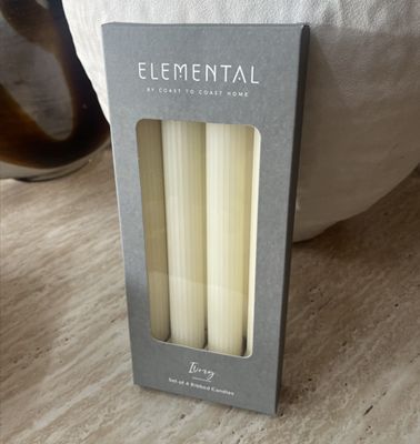 Elemental 4pc Candles - Ivory