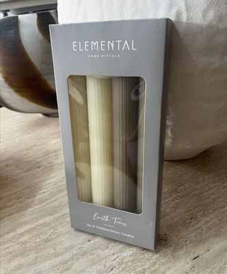 Elemental 4pc Candles - Earth Tones Brown