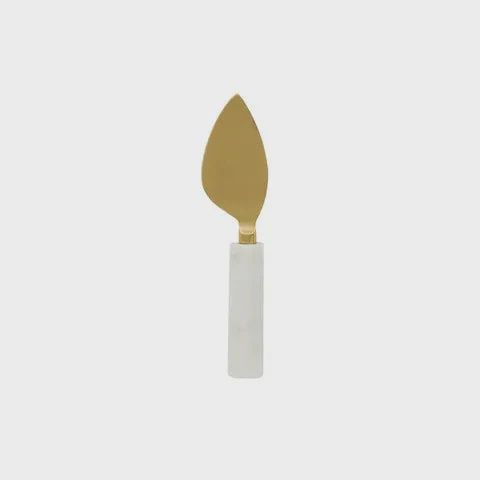 Eli  Marble Spreader - White &amp; Gold