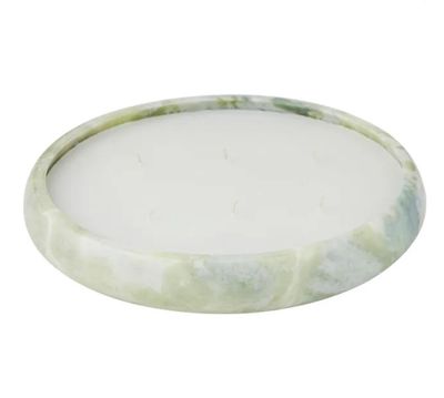Sarang Marble Candle Bowl - sage