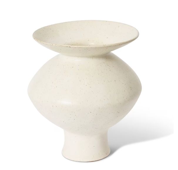 Talula Flared Vase - Beige Small