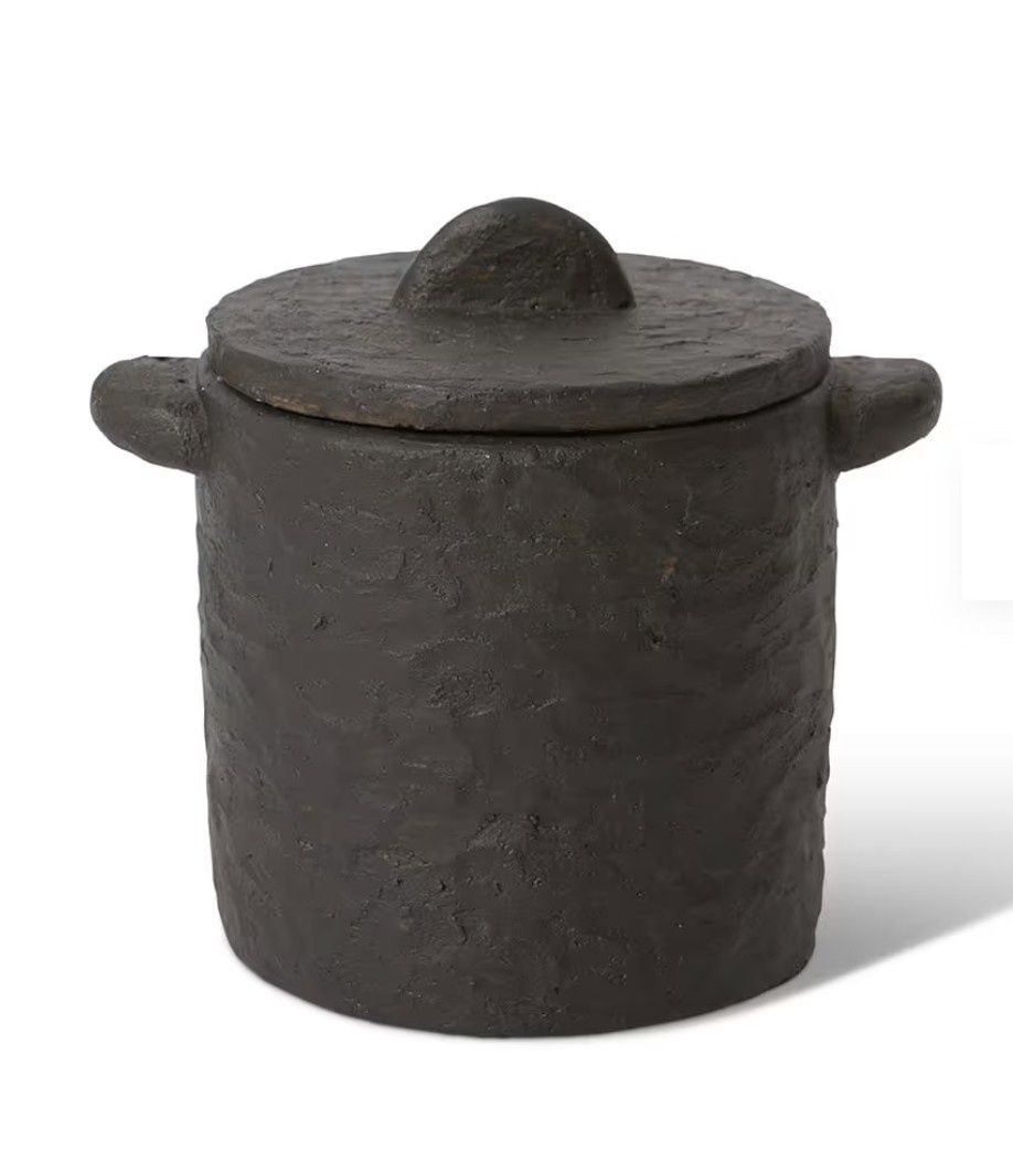 Aminata Decor Jar - Black  Large