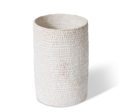 Aurora Cylinder Vase White - Small