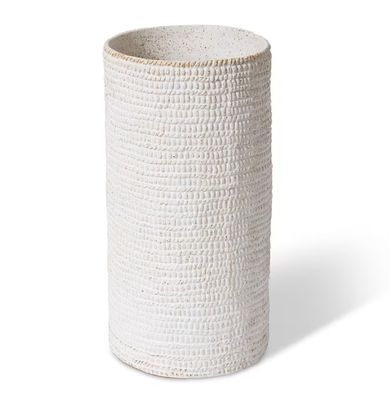 Aurora Cylinder Vase White - Large