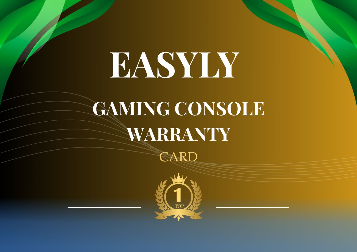 Easyly Gaming Console Extended Warranty Card